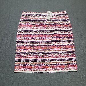 Ann Taylor Loft Womens Skirt 00 Petite Multicolor Mini Party Boho Festival
